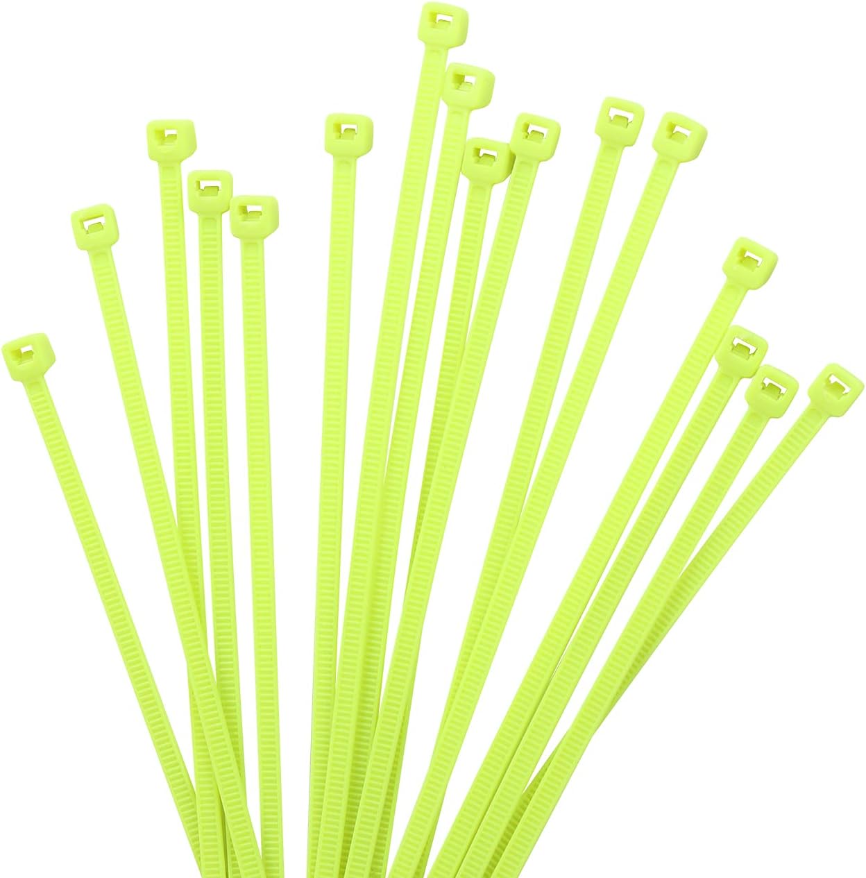 1000 PCS Apple Green Cable Ties, 100mm x 2.5mm, 18lb Strength, Small Tie Wraps Self-Locking Nylon Zip Ties for Indoor and Outdoor Use
