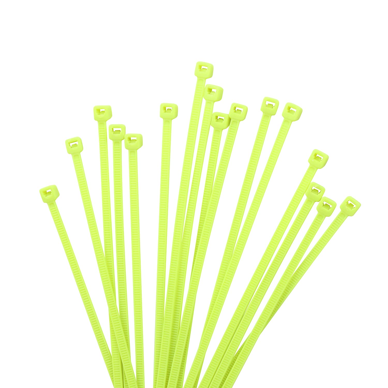 1000 PCS Apple Green Cable Ties, 100mm x 2.5mm, 18lb Strength, Small Tie Wraps Self-Locking Nylon Zip Ties for Indoor and Outdoor Use
