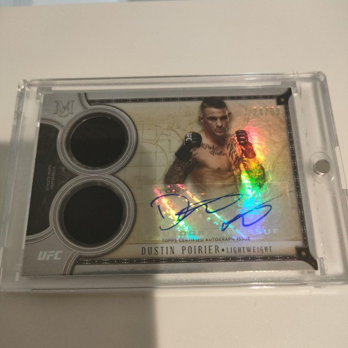 UFC　ダスティン・ポワリエ　ダスティン・ポイエー　Optic　サインカード PANINI UFC ダスティン ポイエー 直筆サインカード auto - メルカリ