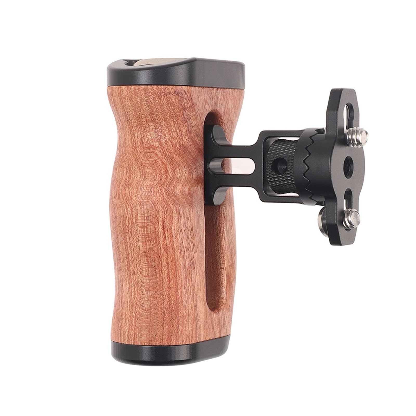 Compatible con Sony, Zapata fría con Mango Lateral de Madera