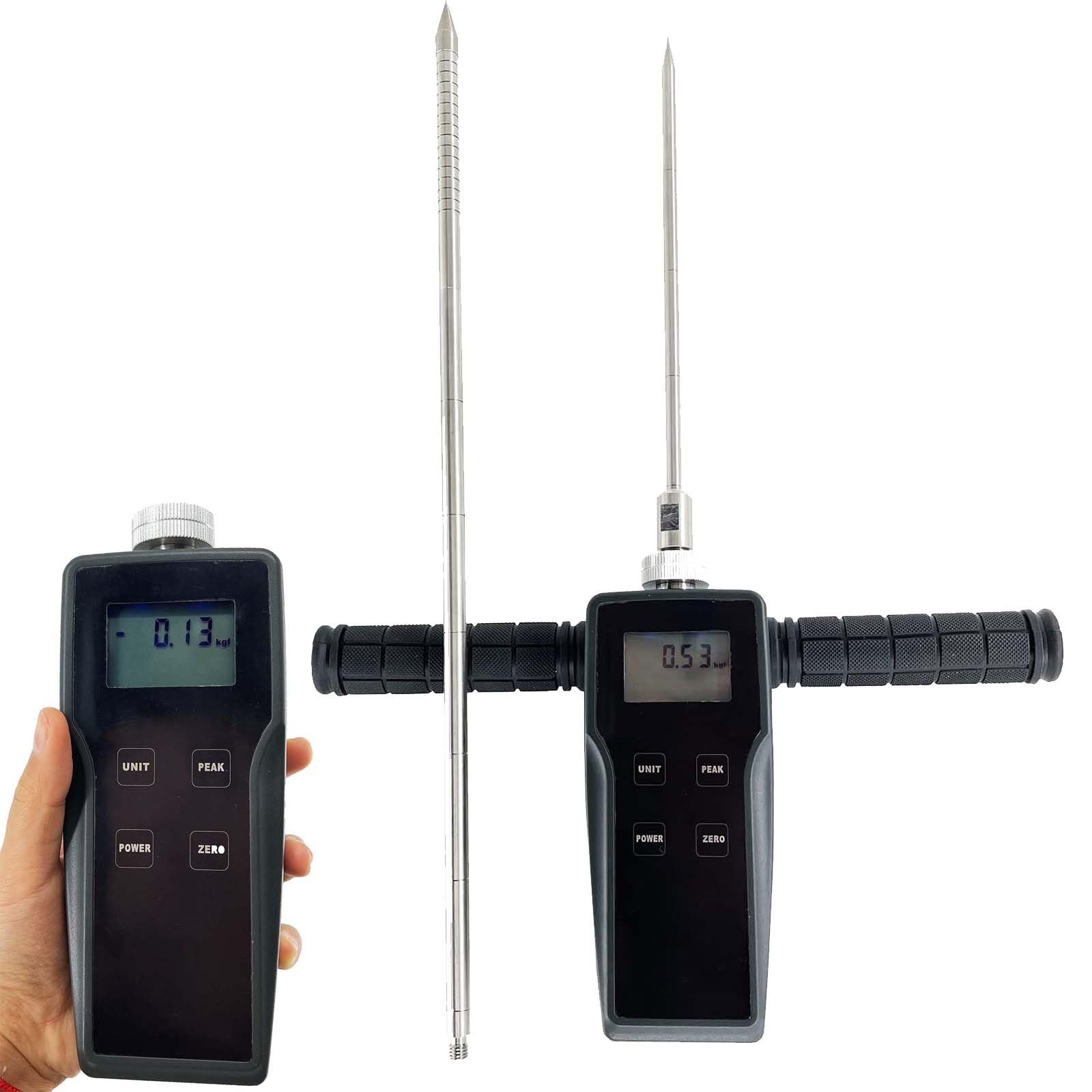 SICWEDIM Digital Soil Penetrometer/Soil Compaction Tester with Measuring Range 0Kg-100Kg (0N-1000N) Test Depth 0Cm-30Cm for After Rolling Backfill Soil Clay Sand Mixed Soil