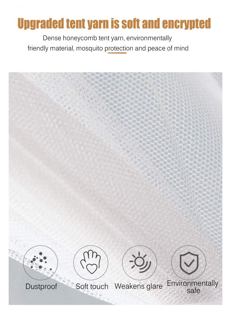 Mosquitera Plegable emergente para Cama, Dosel portátil para Viajes, para Cama Individual/Doble, Tienda de campaña, 1,2 * 2 m, 6