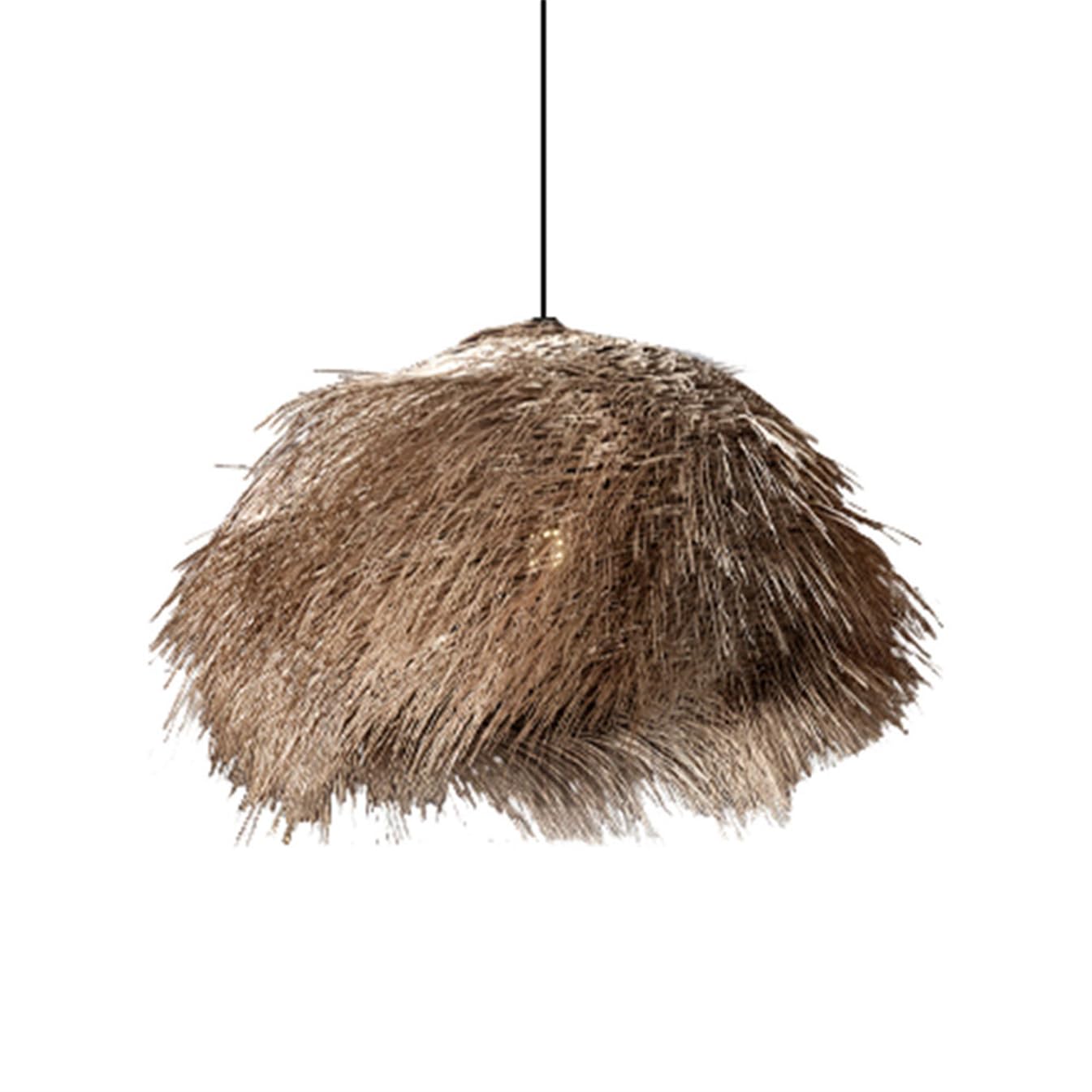 SHUANGZ Bird's Nest Lampshade Wabi-sabi Farmhouse/Dining Room Pendant Light Unique Rattan Basket Lantern Japanese Hanging Light, E26 Socket for Living Kitchen Island Bedroom Restaurant Cafe