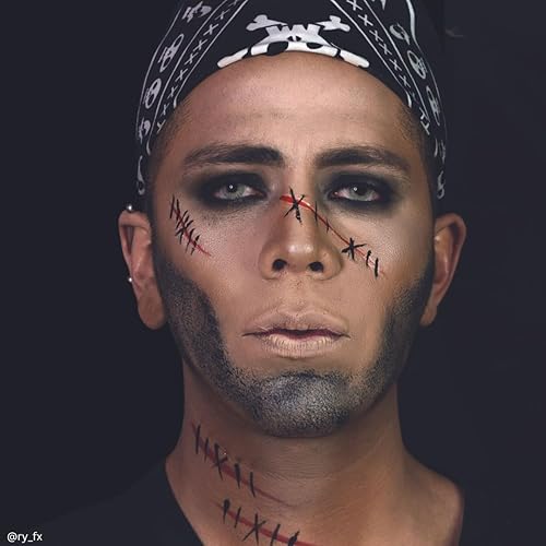 Miniatura 8 de Mehron Paleta de maquillaje de personajes tricolores  Halloween, efectos especiales y paleta de maquillaje en crema de teatro  Maquillaje de pintura