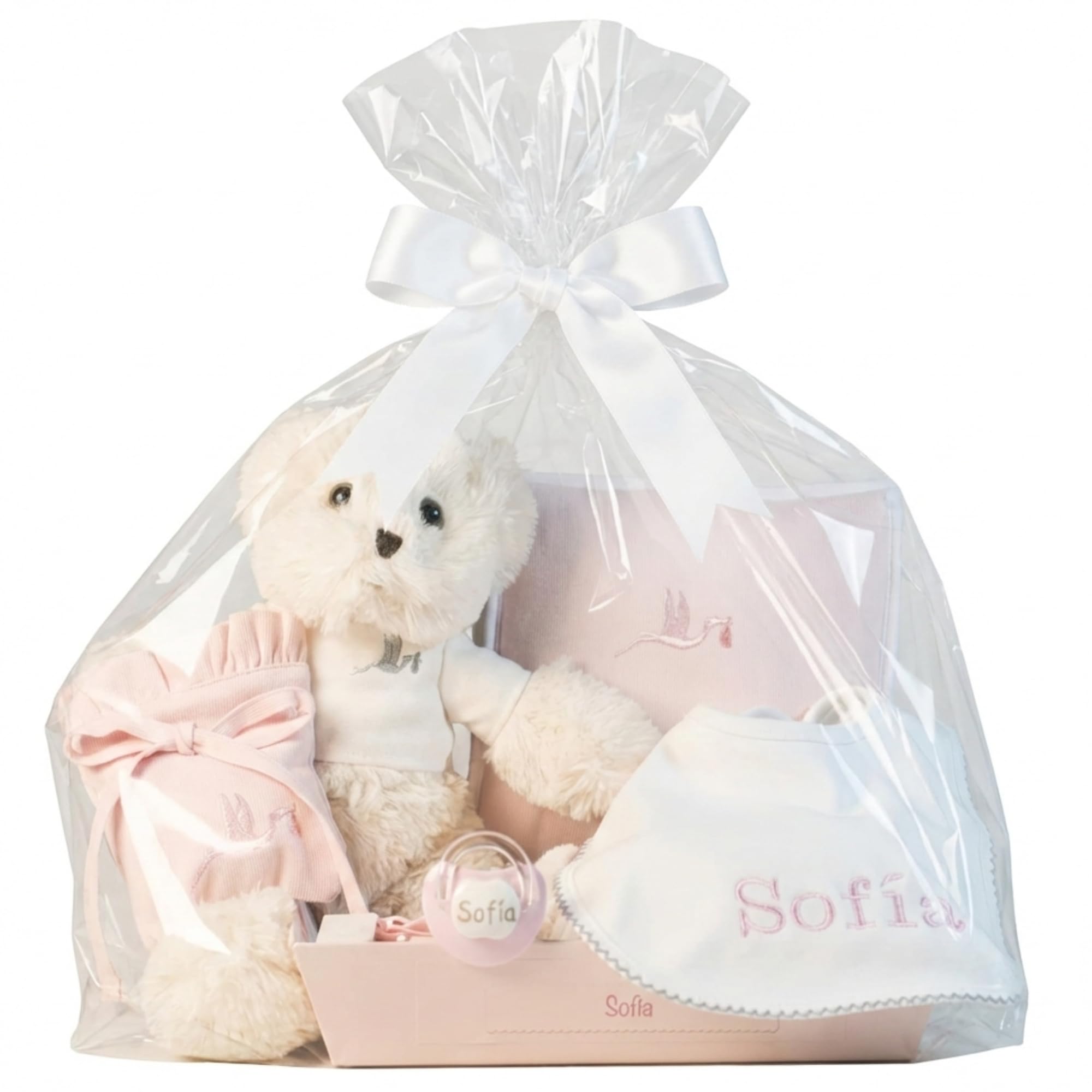 Canastilla Bebe Recien Nacido Personalizada | Cesta Completa de Calidad para Recién Nacidos | Presentación de Lujo | Ideal para Baby Shower | BebeDeParis