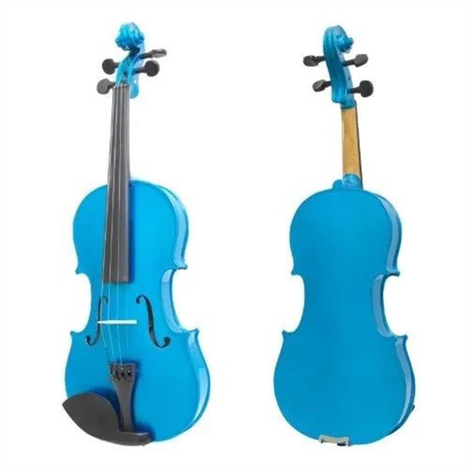 Geige Violinen-Outfit In Voller Größe Blau 4/4 Geige Ahornholz Akustische Violine Mit Etui Und Bogen Für Anfänger