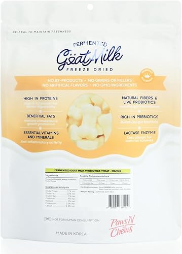 Miniatura 2 de Probióticos Infinite Pet para perros y gatos por Paws & Chews  10 mil millones de UFC  Probióticos liofilizados de leche de cabra para perros para