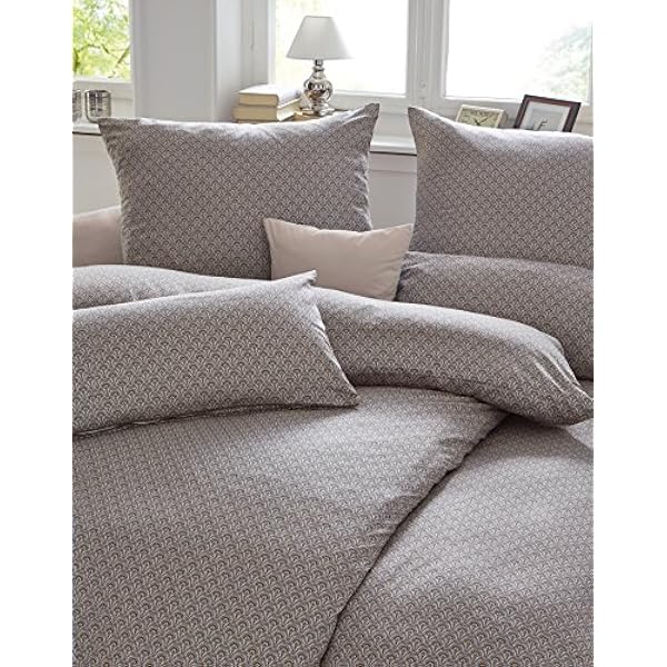 ESTELLA Beddengoed Melina Mako Satin 7155 Kleur Nougat 140x200 70x90 cm