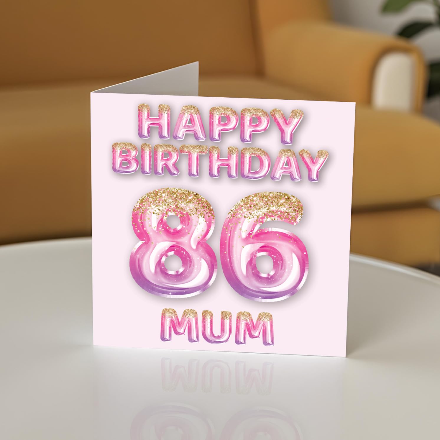Carte D'anniversaire 86 Ans Pour Femme – Ballons à Paillettes