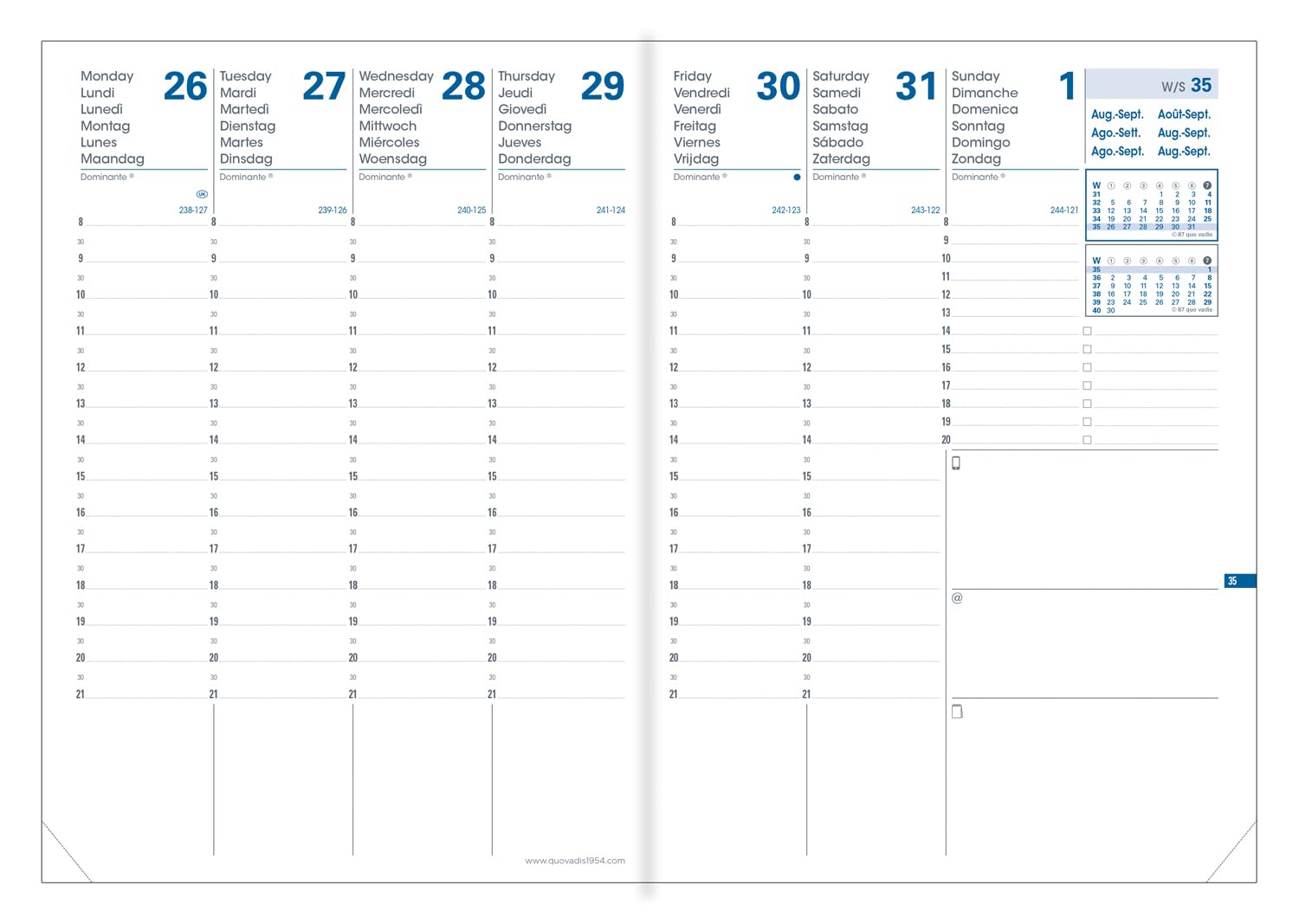 Calendrier Quo Vadis 16 Mois PLANNING 21 SD ML Touch - 15x21 Cm - Semainier - 16 Mois De Septembre U00e0 Du00e9cembre - Agenda Scolaire - Achat & Prix Agenda President Quo Vadis 2025