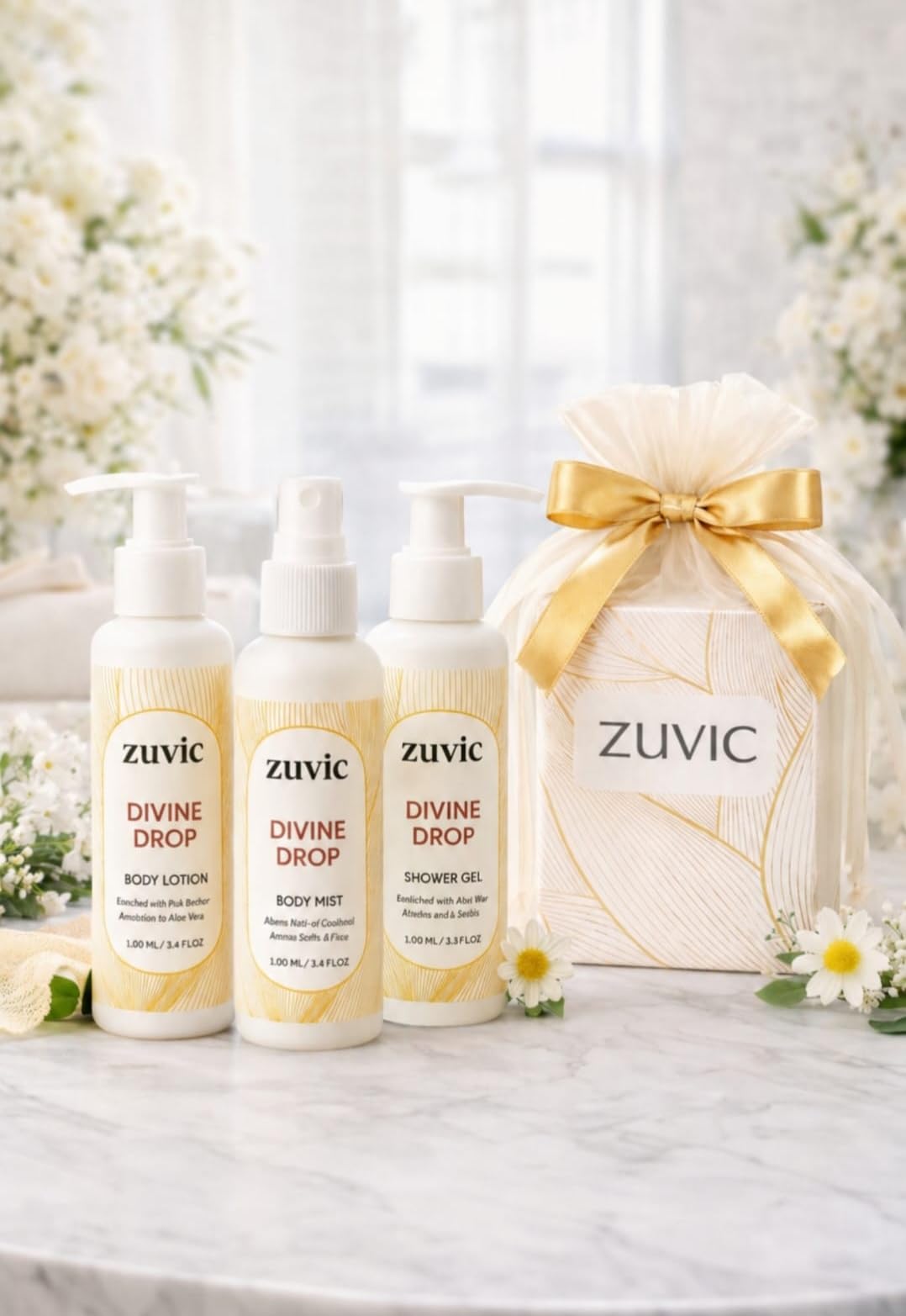 Divine Drop Shower Gel, Body Mist & Body Lotion Gift Pack | 3-Piece Set, Shower Gel, Body Lotion, Body Mist 100 ML Each-image-37