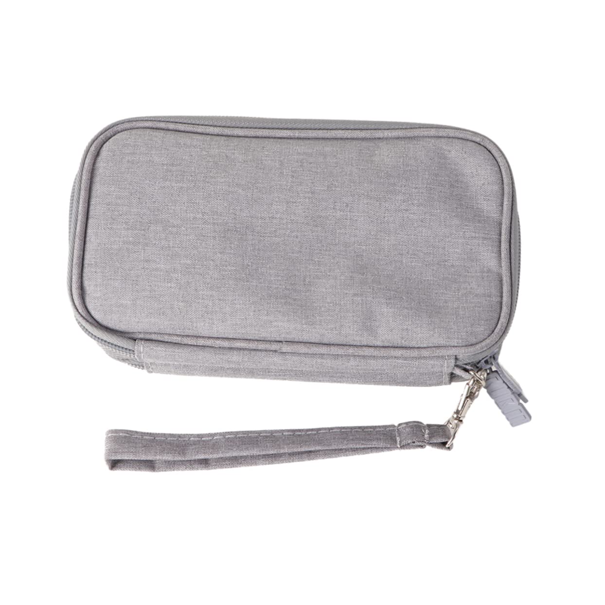 Gadpiparty 3piezas Bolsa Organizadora De Cables para Cargador De Datos Estuche De Viaje Doble Capa y Antichoque Accesorio Electrónico Compacto Gris