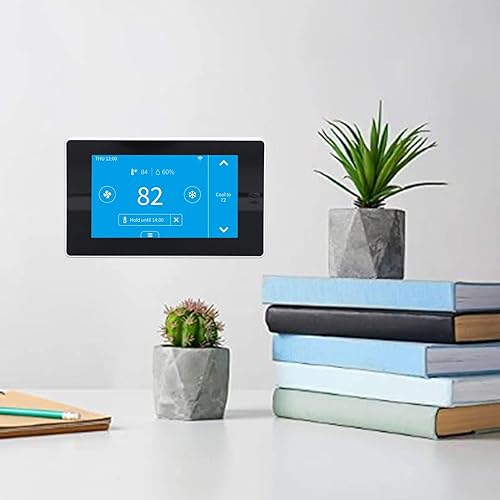 Miniatura 5 de Termostato WiFi Termostato inteligente con pantalla LCD grande compatible con aplicación Control remoto Monitor de temperatura y humedad para Tuya y