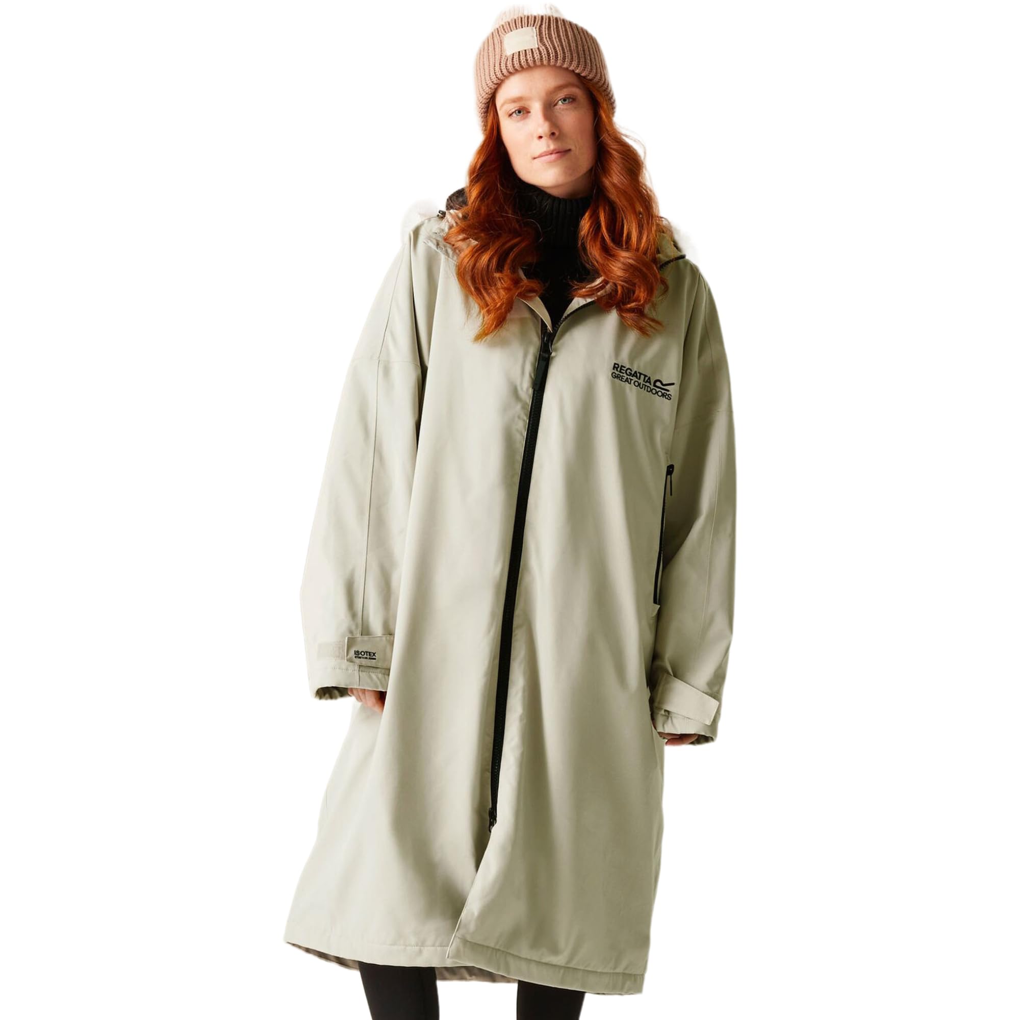 Regatta  Grey  Waterproof Quick-Drying Fleece-Lined Changing Robe in Size L, Sports Direct