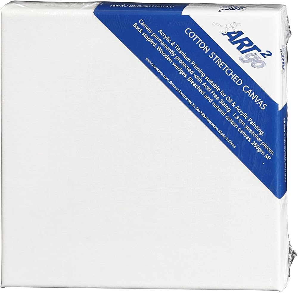 Stretched Canvas, Size 20x20 cm, Depth 1,6 cm, 280 g, 80pcs