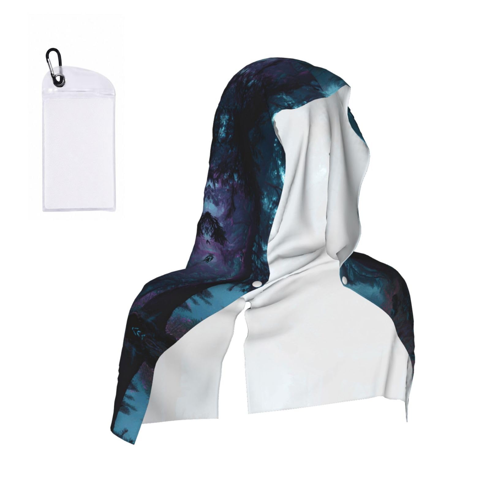 MLTRFGJ Misty Forest Print Cool Hooded Towels And Keep Them Cool For Several Hours.
