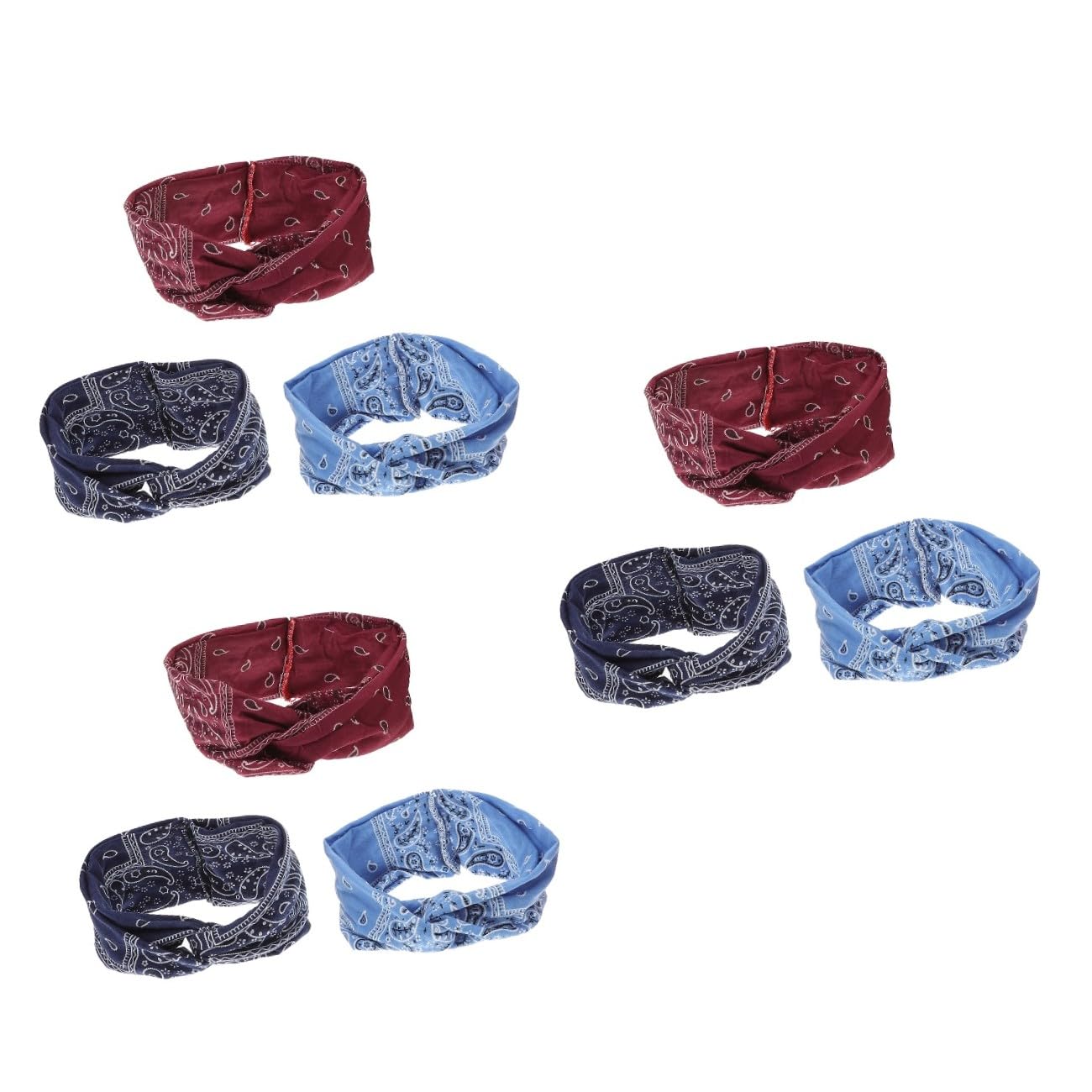 FOMIYES 3 Set Di Fasce Elastiche E Robuste Per Con Stampa Floreale in Stile Bohémien Comode Per Yoga Corsa E Sport 3 Pezzi*3