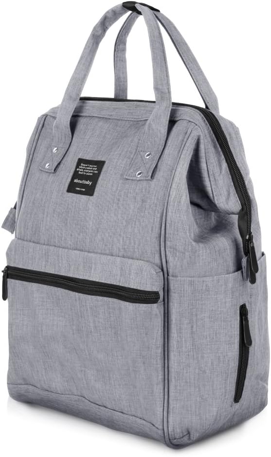 Baby Nappy Backpack, Yunplus Multi-Function Waterproof Infant Diaper Changing Bag Mummy Rucksack for Baby Care Outdoor - Gray