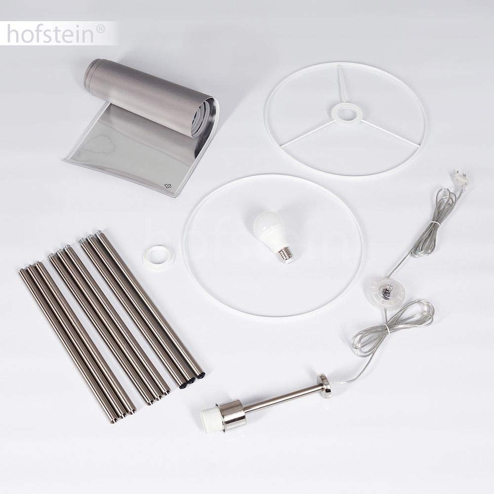 Hofstein Lámpara De Pie Maidford, Lámpara De Pie Vintage De Metal En Negro, 3 Luces, 3 X Casquillo E27, Lámpara De Diseño Retro Con Interruptor De Pie En El Cable, Sin Bombilla(s