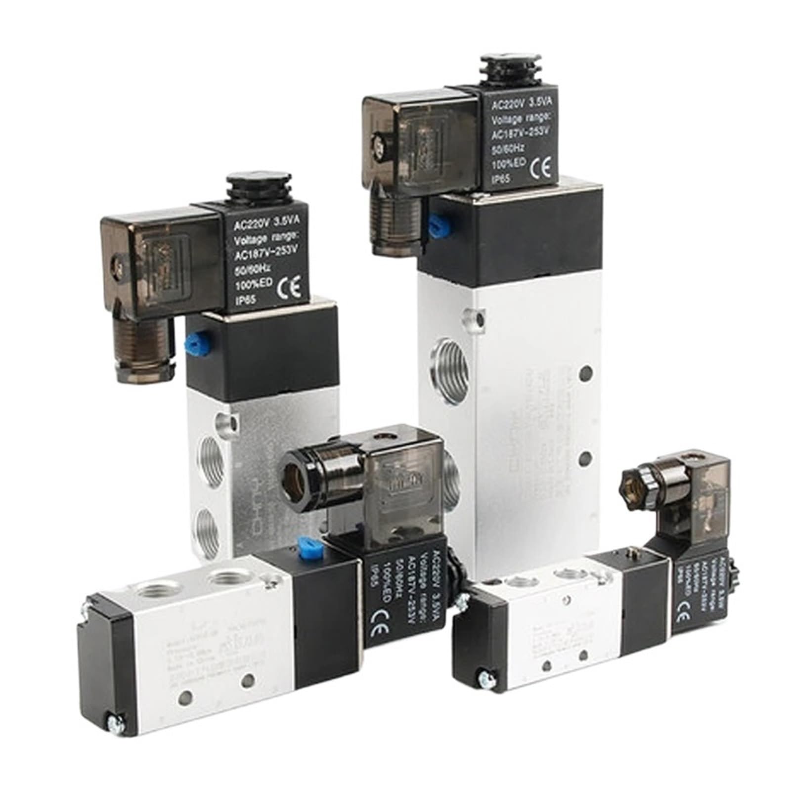 Distributeur magnétique 5 voies 2 positions 4V210-08 bobine air comprimé