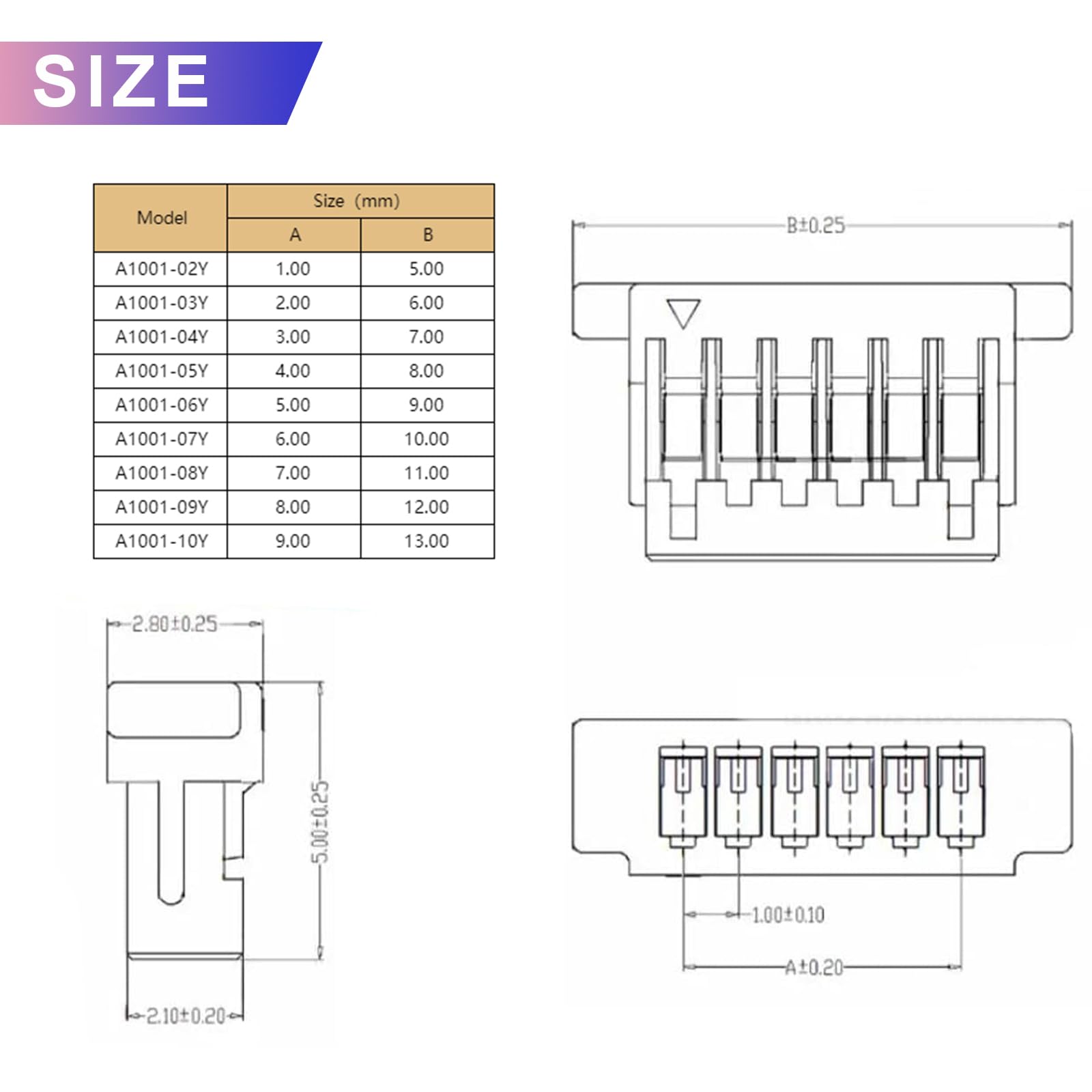 JST SH - Kit di connettori da 1,0 mm, 3/4/5/6/7/8/9/10/12 pin, adattatore JST (totale 140 connettori sh1.0) per controller di volo FPV Drone, con cavi pre-crimpati 28AWG (150 mm/5,9 pollici)