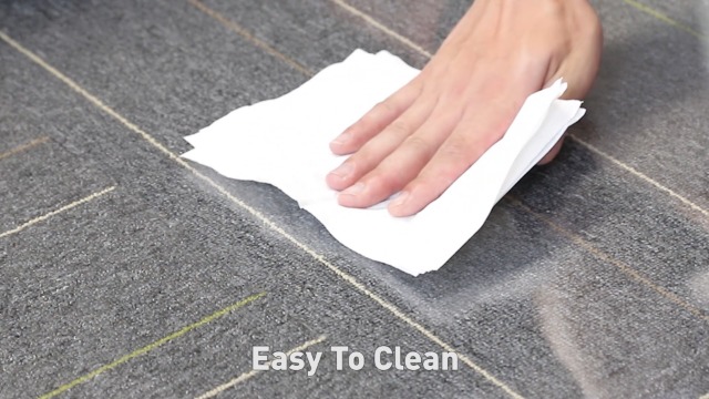 neutype glass chair mat, tempered glass office chair mat for carpet or hardwood floor - effortless rolling, easy to clean, best for your home or office floor (36" x 48" x 1/4", grey)