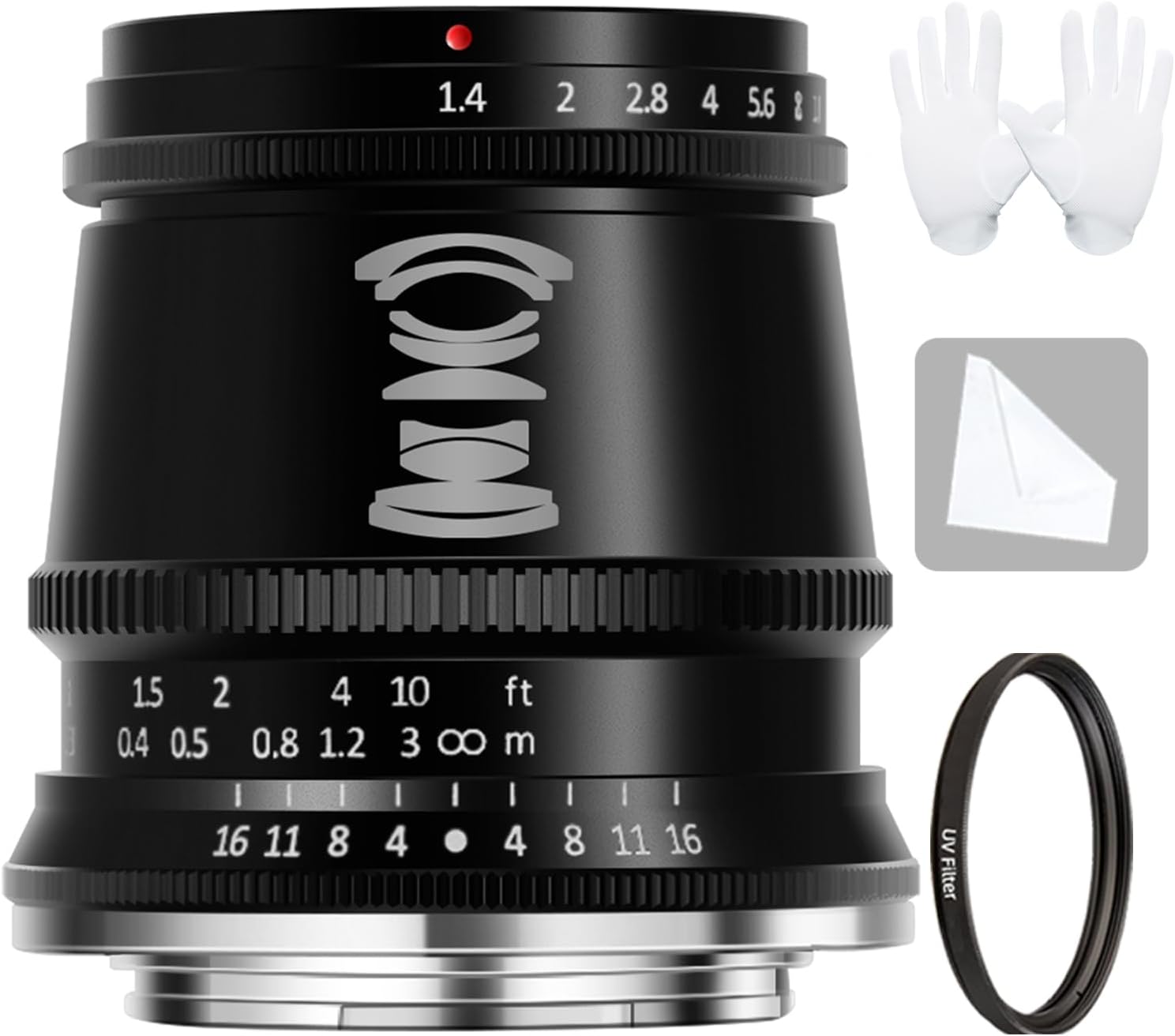 TTArtisan 17mm F1.4 Lens APS-C Manual Focus Wide-Angle Large Aperture Cameras Lenses for M43 Mount Cameras Like EPM1 EPM2 EPL3 EPL6 EPL9 E-P3 E-P5 E-P6 E-M1 E-M10 Pen-F E-M10III(Black)
