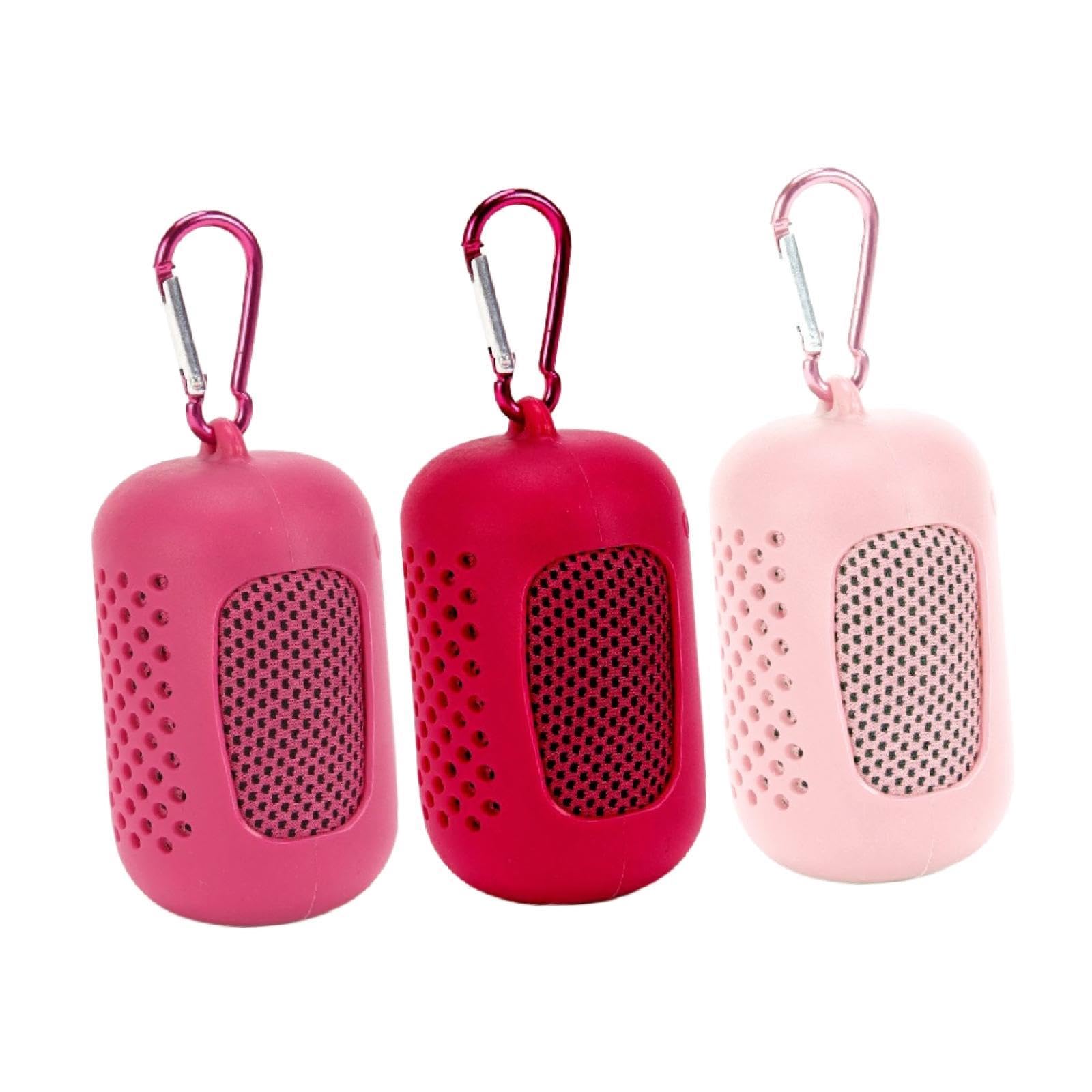 3X Gym Ice Towel Running Exercise Fast Drying Sports Cooling Towel with Case Red Pink Rose Red-Sporting Goods-Fitness Running & Yoga-Fitness Equipment & Gear-Gym Towels-image-14