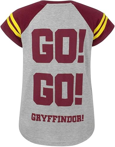 Miniatura 3 de Harry Potter Camiseta Quidditch Team Captain Girl Raglan Niños Gris Top