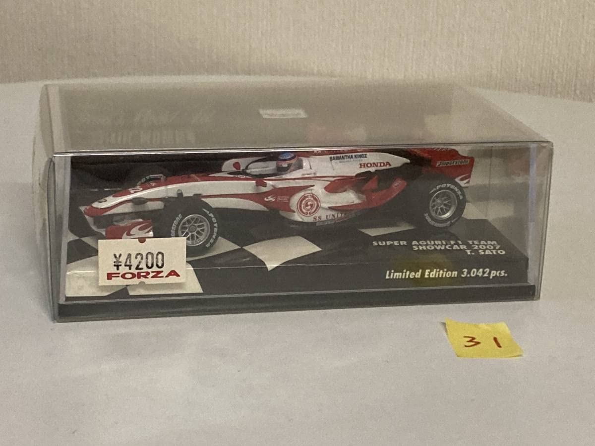 【直筆サイン】佐藤琢磨 スーパーアグリ 2006 ショーカー ／ ミニチャンプス 直筆サイン】佐藤琢磨 スーパーアグリ 2006 ショーカー