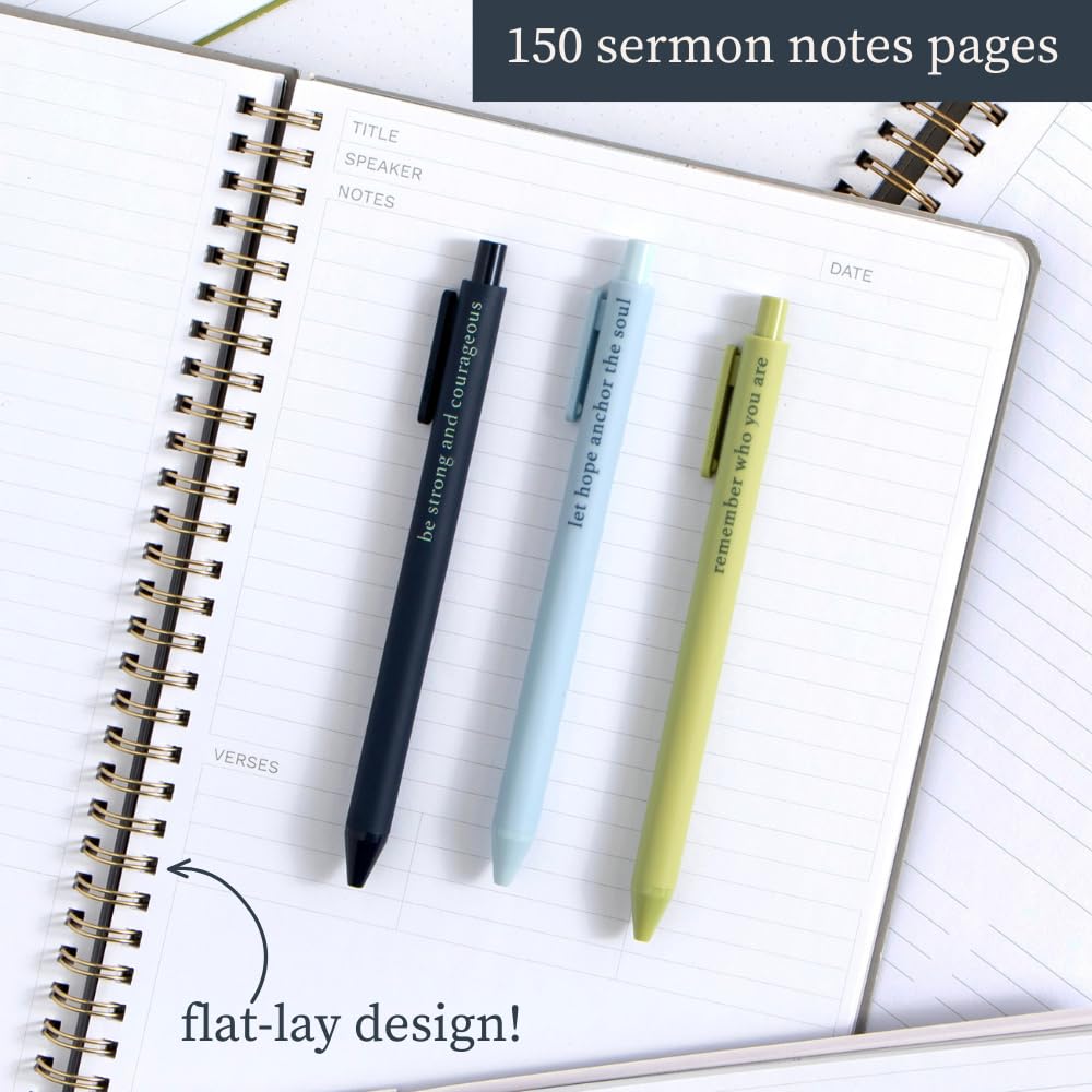 Church Notes Lilac Notebook with Maps - Bible Journal for Women, Sermon Notes Notebook, Journal, Christian Notebook, Bible Study Notebook, Christian Journal, Notebook