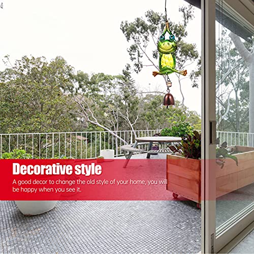 Partykindom Frog Wind Chimes, Frog Hanging Bell Pendant Wind Chime Windchime For Home Indoor Outdoor Garden Patio Yard Porch #TOP1