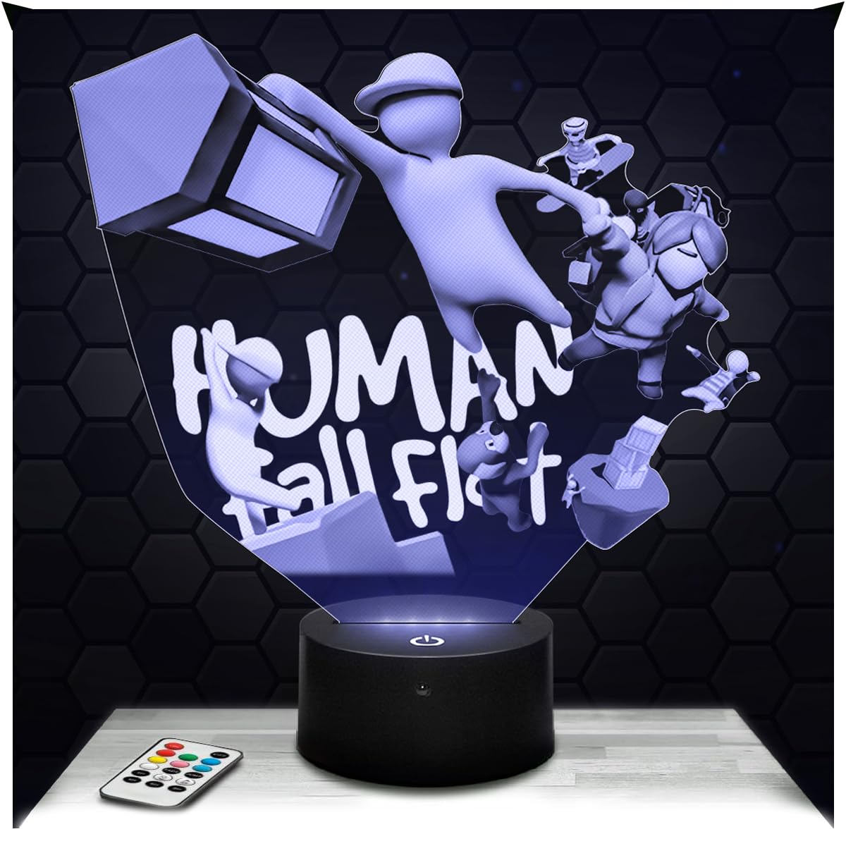 Lampephoto.fr - Human Fall F3D Lamp Gaming Object for Gamers, Video Game Gift idea for Decoration with Soft Light Night Light for Office Decoration, Original Christmas, Gift idea for Teenagers