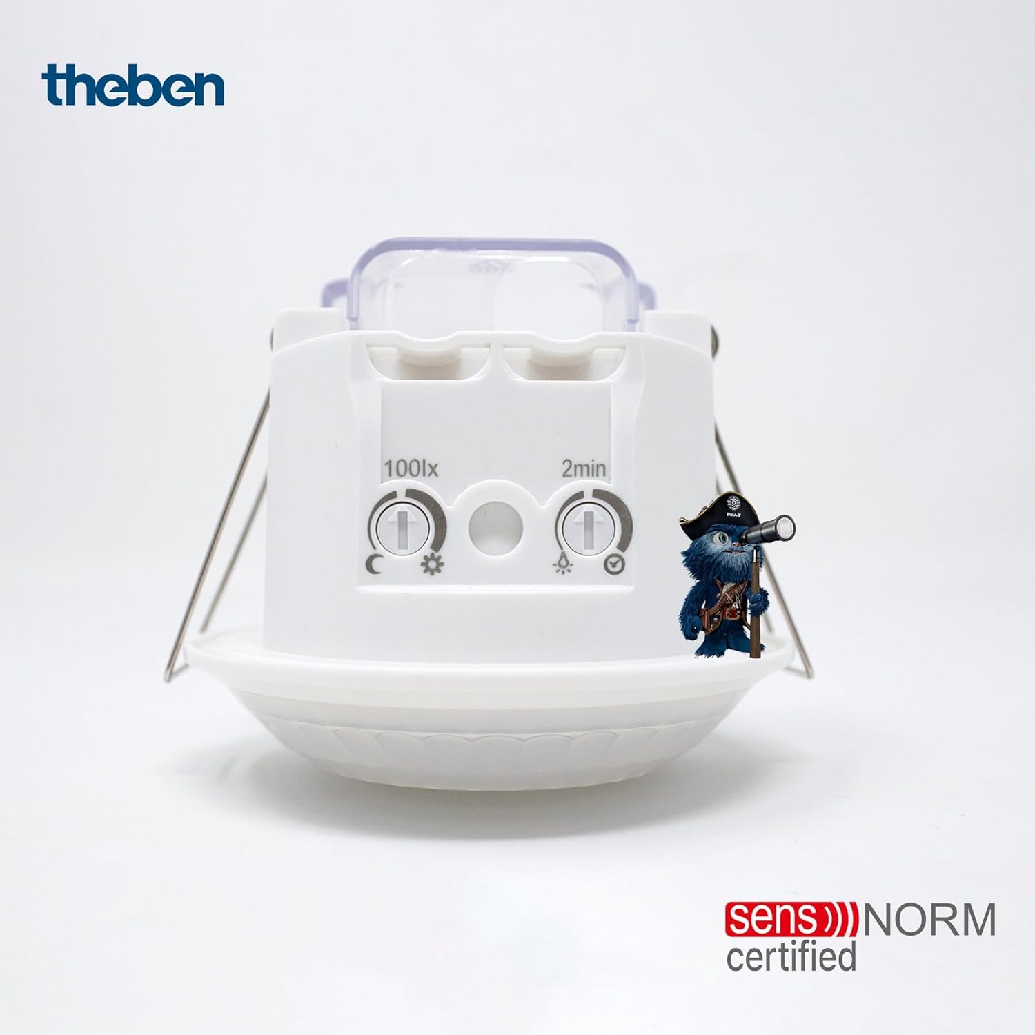 Theben 1030200 PIRA T8 DE détecteur de présence PIR 360° 8 m Plafond
