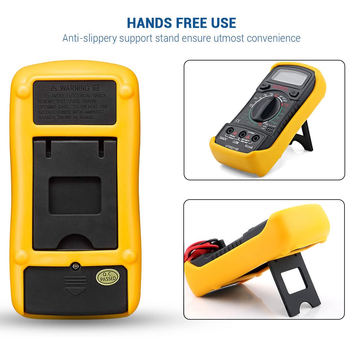 ULTRICS Digital Multimeter, Voltmeter Ammeter Ohmmeter Circuit Checker