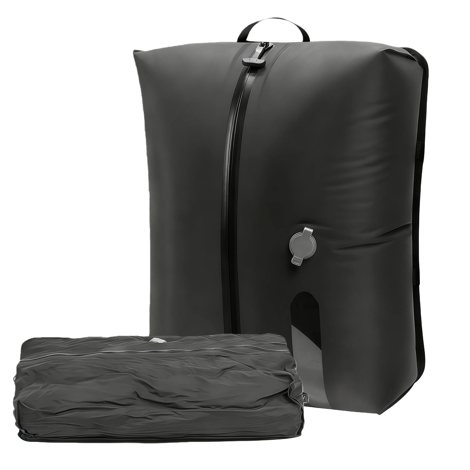 Vacuum bags for Clothes and Travel, 17L Reusable TPU Vacuum Storage Bags with Airtight Seal, IP67 Waterproof Nylon Organizer Vacuum Travel Space Saver Bags for Suitcases and Backpacks