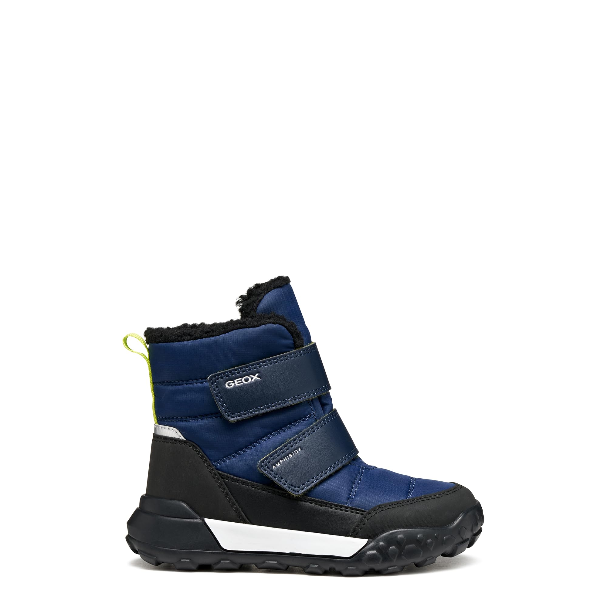 Geox Boys' J Trekkyup Boy B ABX Ankle Boot, Navy lime, 11.5 UK