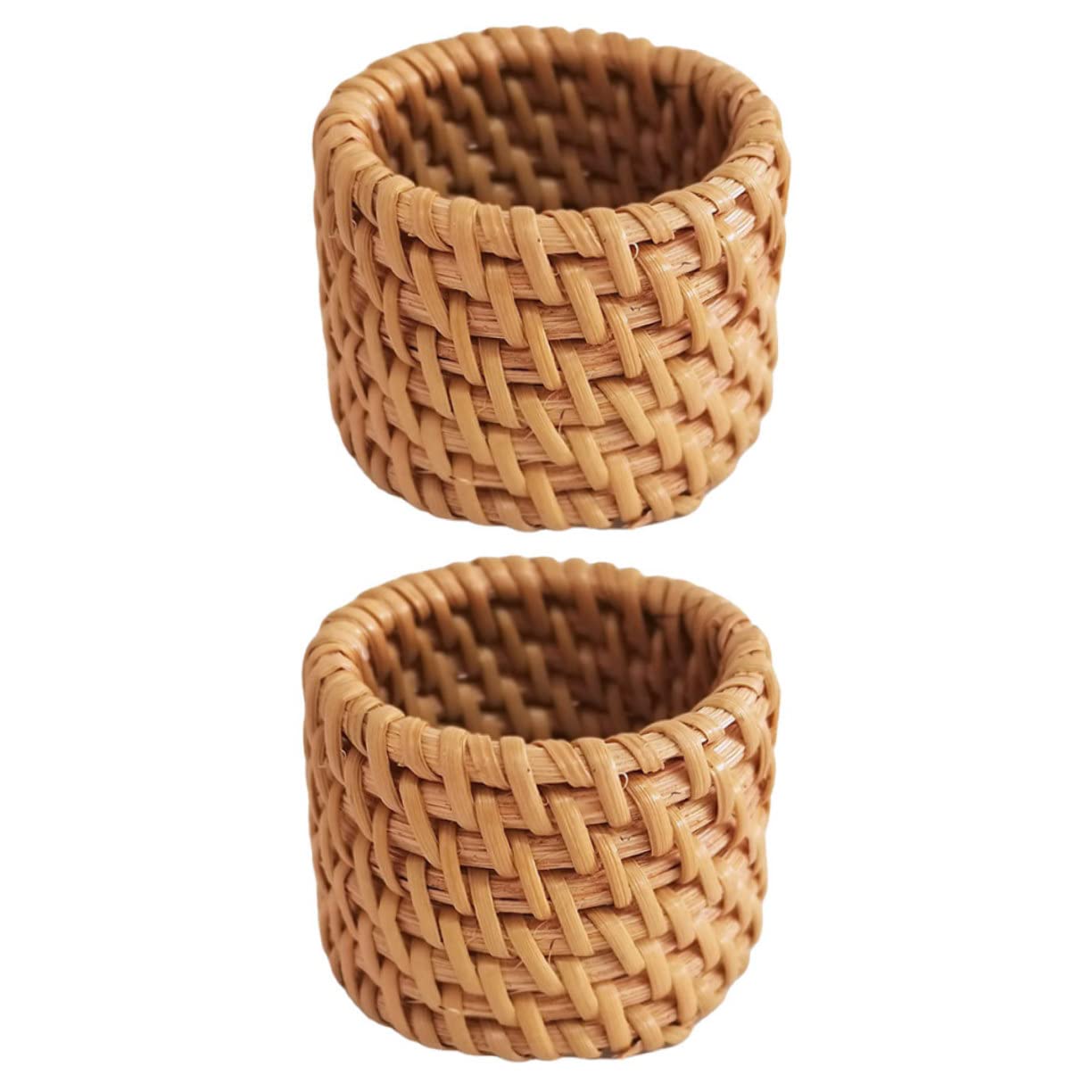 TOPBATHY 8piezas Anillos De Rattan para Servilletas Decorativos Hebillas Resistentes para Servilletas Bodas y Decoración De Mesa