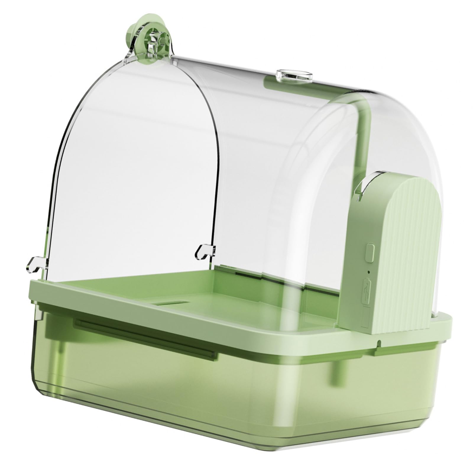 NEWFT Large Hanging Transparents Bird Bath Detachable Bathtubs Shower Bathtubs for Bird Cage Use