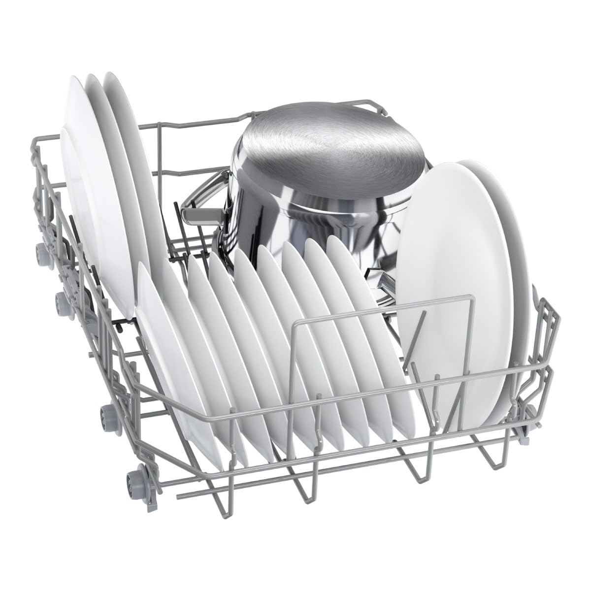 Bosch SPS4EMW61E, Serie 4, Lavavajillas 45cm, Posición libre, Blanco