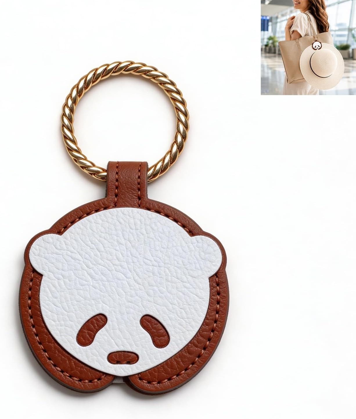 Magnetic Hat Clip, Travel Hat Holder for Bags, Leather Bag Charm