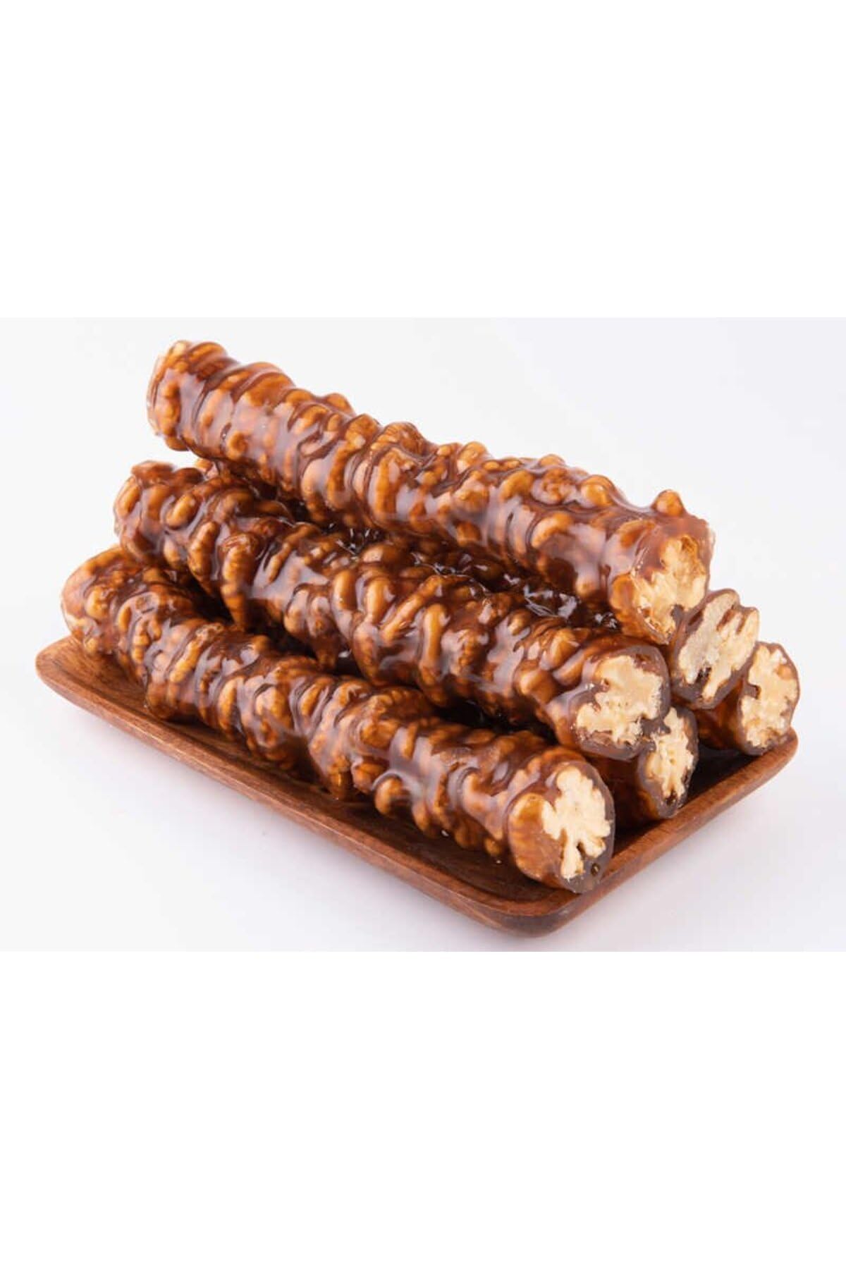 Extra Walnut Turkish Delight Sausage (Cevizli Sucuk) 2.2 lb (2.2 lb) & Extra Walnut Köme 2.2 lb (2.2 lb) - Premium Fruit Leather Rolls with Abundant Walnuts, Tr