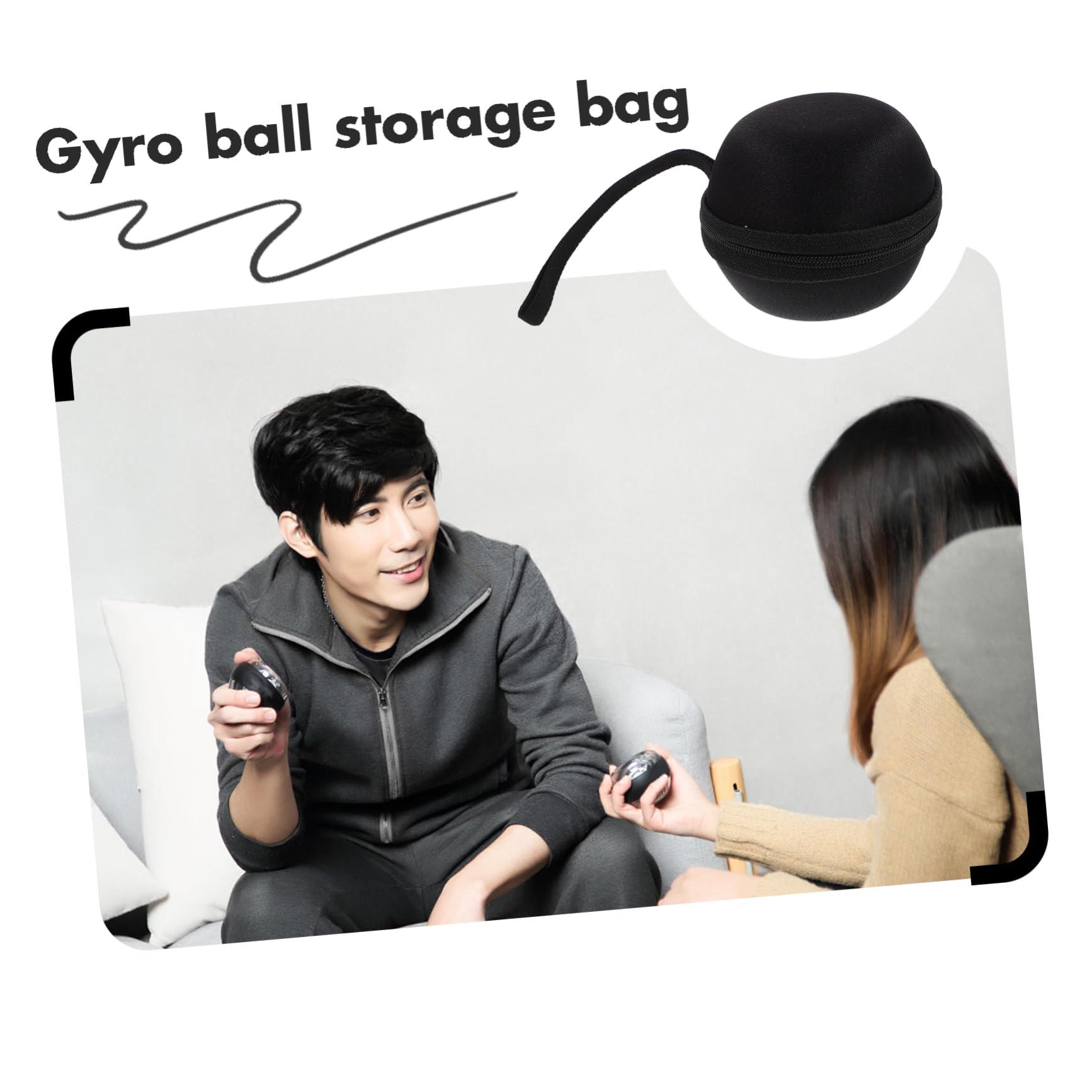 YARNOW Borsa per Riporre la Palla da Polso Gyro Custodia Accessori Portatile