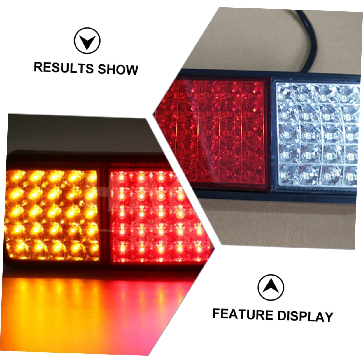 Gatuida 2piezas Luces Traseras para Remolque Luces LED para Camión de Alta Luminosidad Impermeables para Remolques Camiones y Barcos
