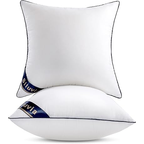 Siluvia [2-Pack] 24x24 Premium Sofa Pillows for Cozy and Inviting Living Spaces