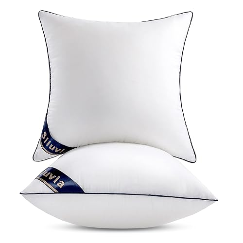 Siluvia Euro Pillows 26x26 Pillow Inserts Set of 2 Square