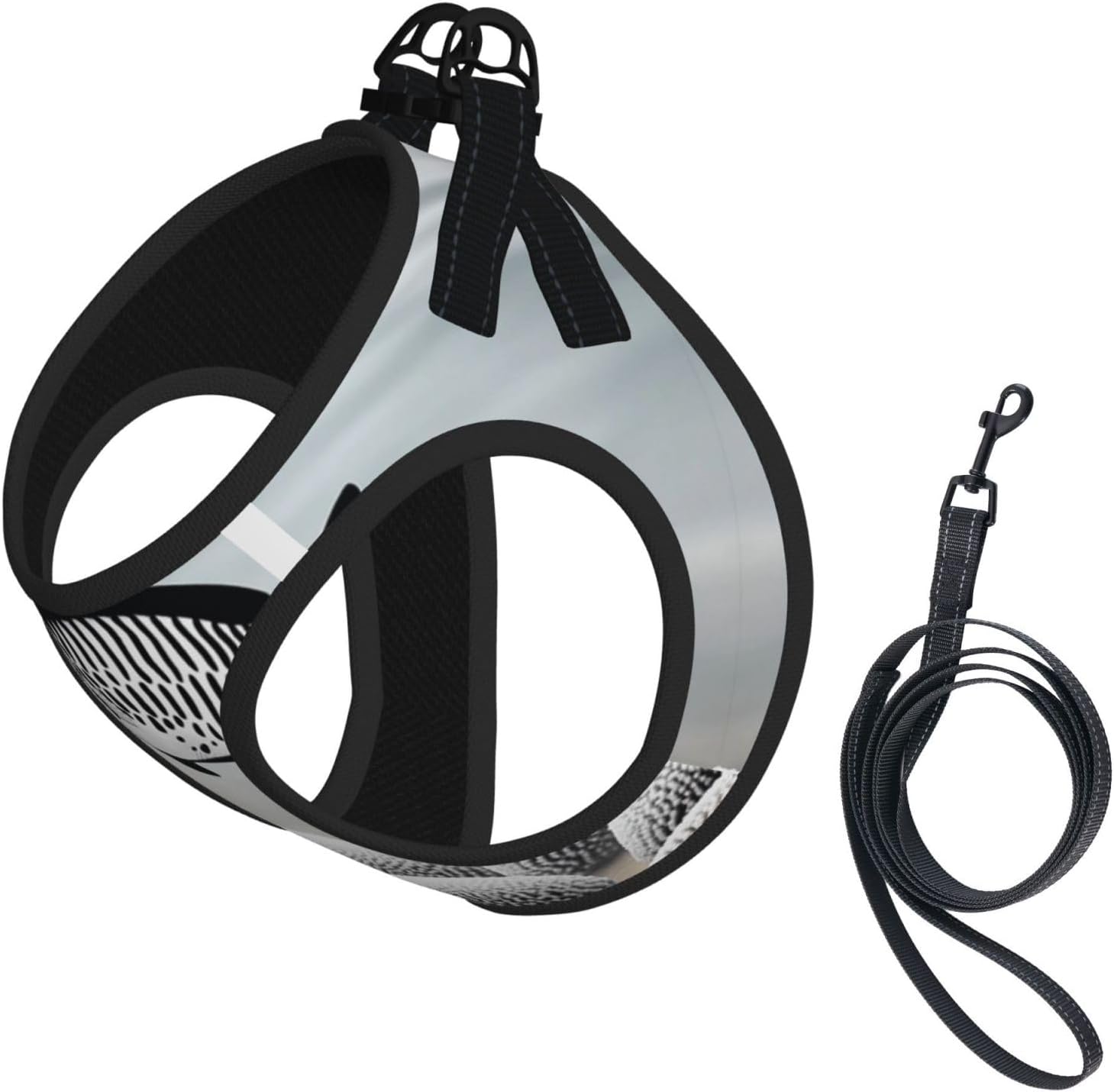 Floating Fish Pet Vest Small Size Dog Harness and Leash Set for Training, Reflective & Adjustable with Accessories Small