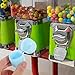 ULTECHNOVO 40pcs Vending Machine Capsules, 1.85x1.25 Inch Macaron Prize Balls, Sturdy PP Plastic Snap-Lock Toy Containers for Claw Machine and Party Favors