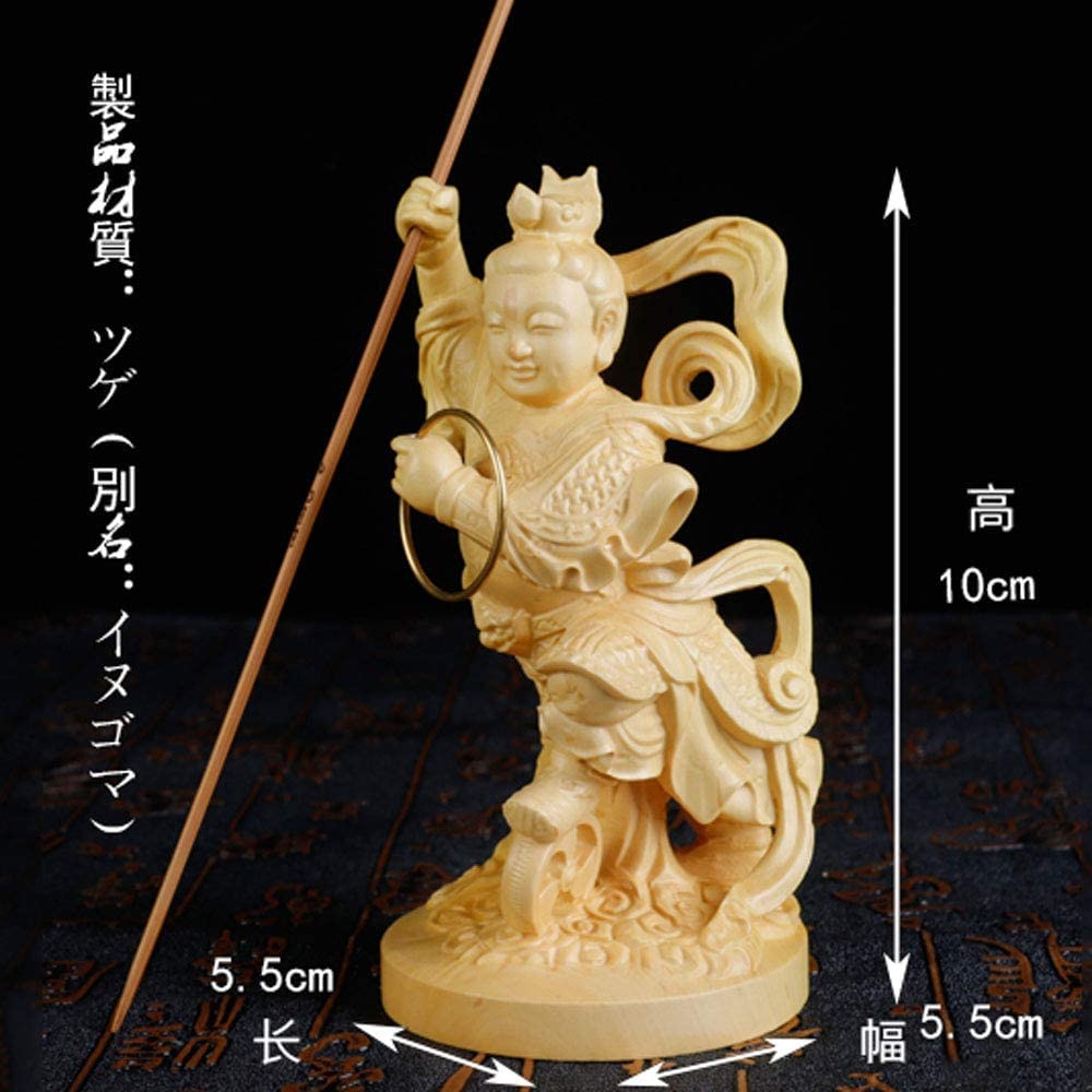 Amazon｜封神演義 哪吒之魔童降世 哪吒 木像 伝統美術品 仏像 神像