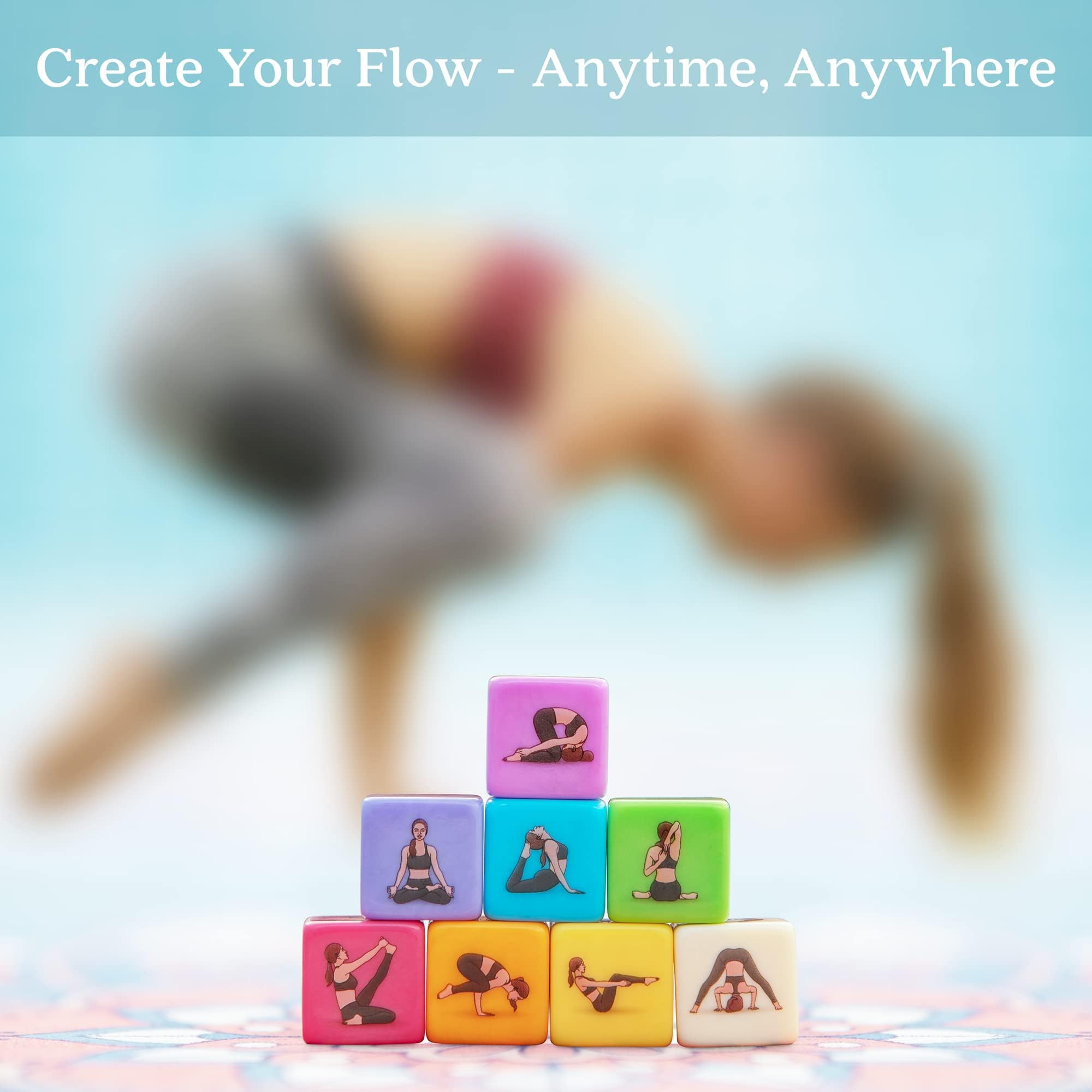 Asana Moon Yoga Dice – One of The Unique Yoga Gifts for Women or Any Yoga Lover – Yoga Accessories for Teachers and Yogis – Yoga Gift Idea for Instructors